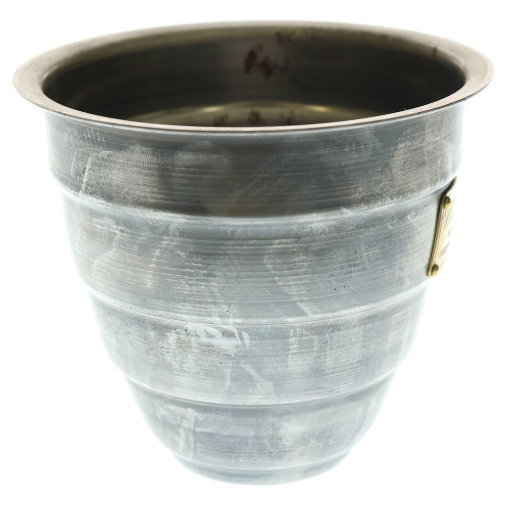 m&m(エムアンドエム) ×MASSES POT TYPE 1 - Chrysails STEEL / SMALL マシス クリサリス 鉄鉢 ポット シルバー