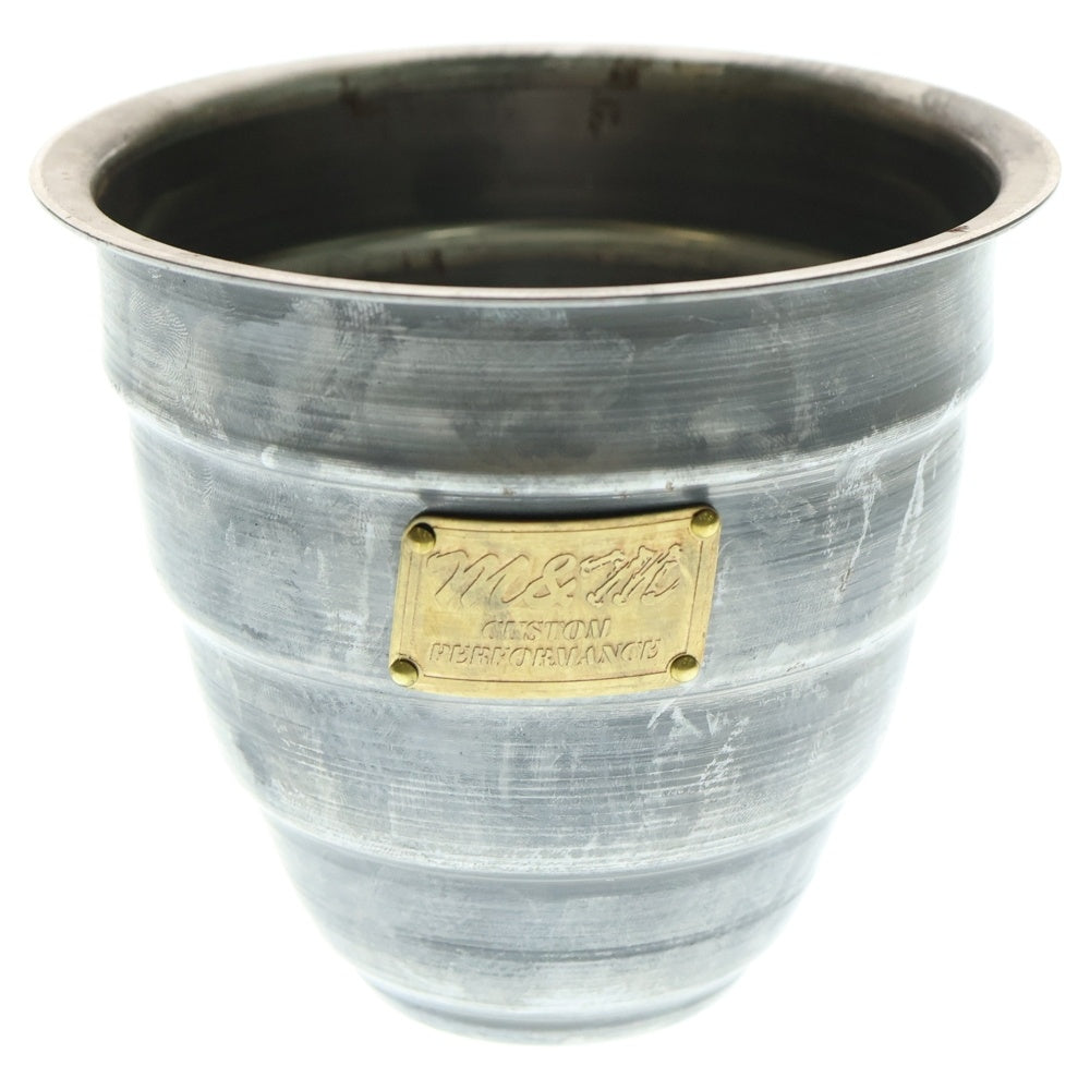 m&m(エムアンドエム) ×MASSES POT TYPE 1 - Chrysails STEEL / SMALL マシス クリサリス 鉄鉢 ポット シルバー