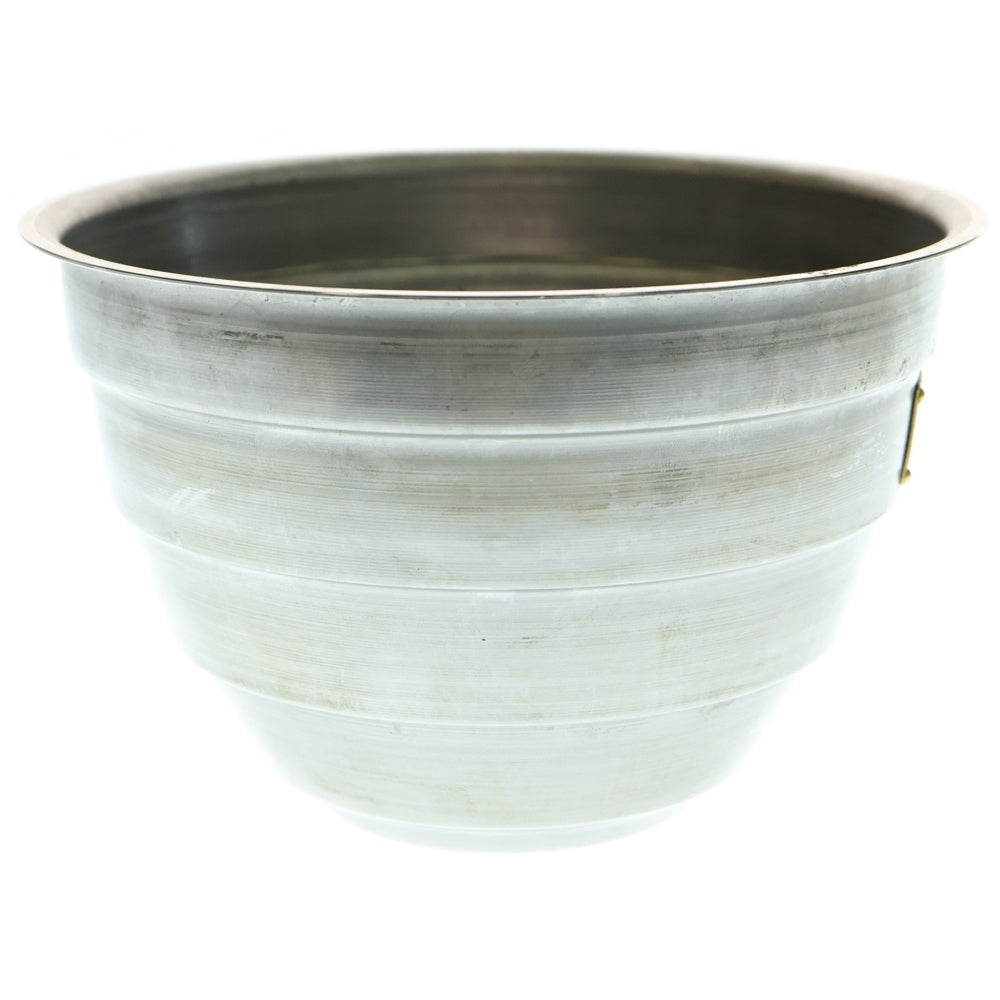 m&m(エムアンドエム) ×MASSES POT TYPE 4 - TERMIT STEEL / LARGE マシス ターミット 鉄鉢 ポット シルバー