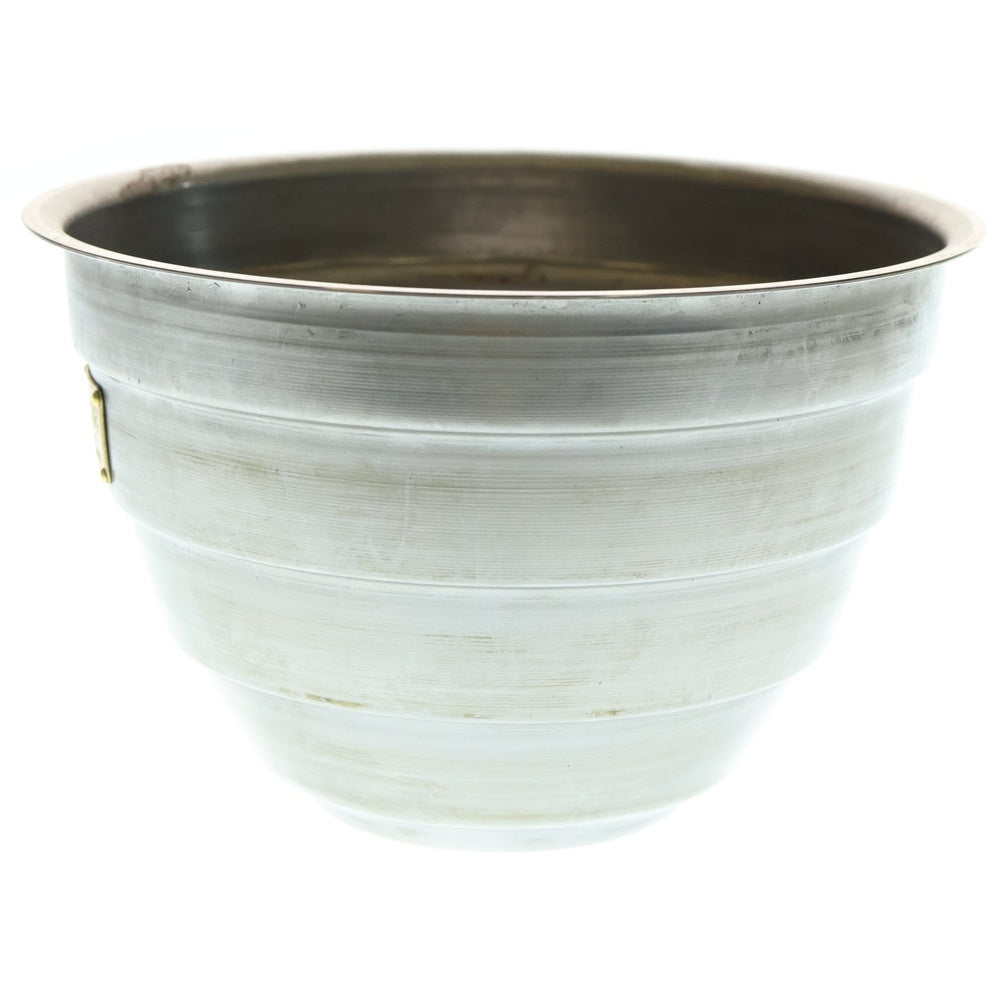 m&m(エムアンドエム) ×MASSES POT TYPE 4 - TERMIT STEEL / LARGE マシス ターミット 鉄鉢 ポット シルバー