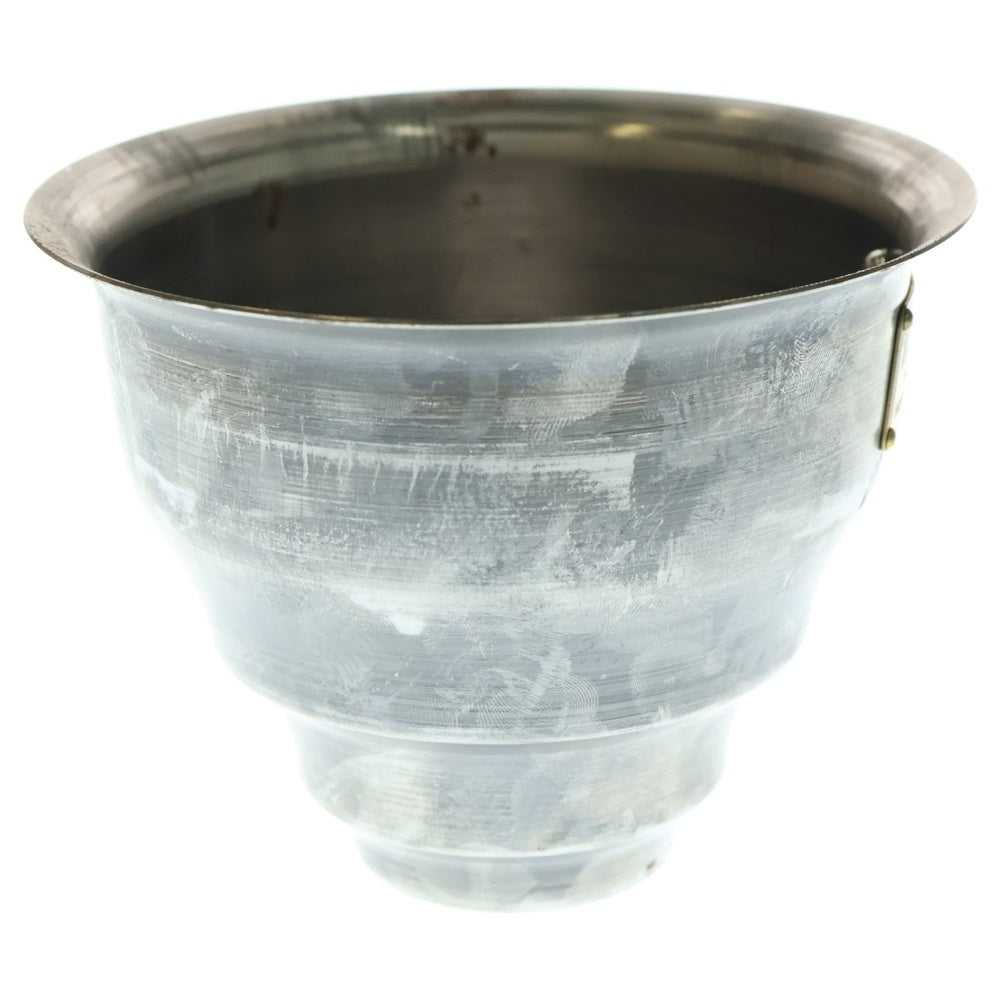 m&m(エムアンドエム) ×MASSES POT TYPE 5 - Conch STEEL / SMALL マシス コンク 鉄鉢 ポット シルバー