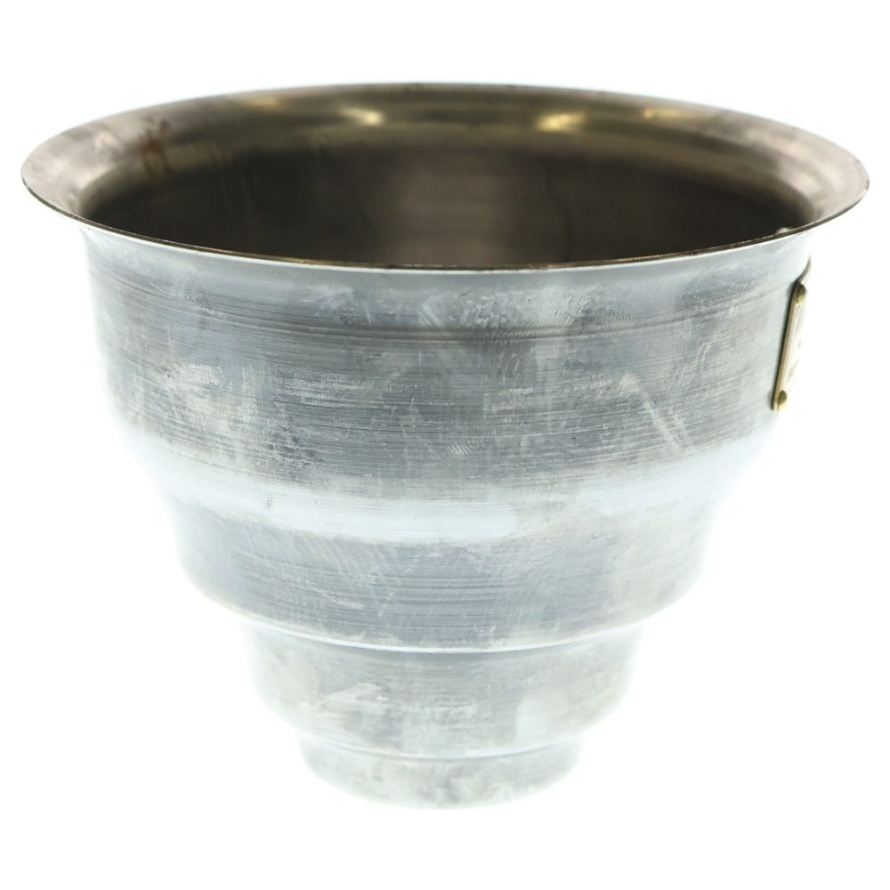 m&m(エムアンドエム) ×MASSES POT TYPE 5 - Conch STEEL / SMALL マシス コンク 鉄鉢 ポット シルバー