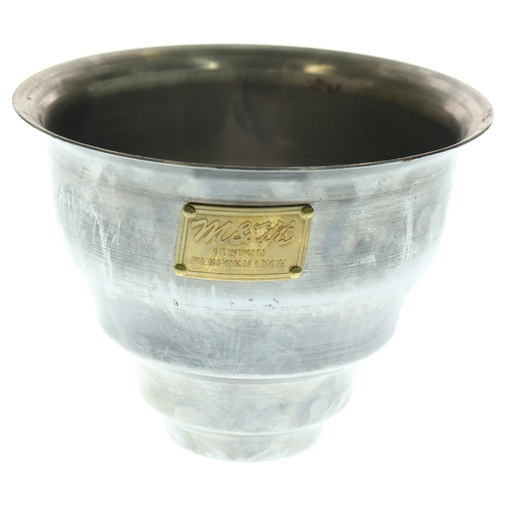 m&m(エムアンドエム) ×MASSES POT TYPE 5 - Conch STEEL / SMALL マシス コンク 鉄鉢 ポット シルバー