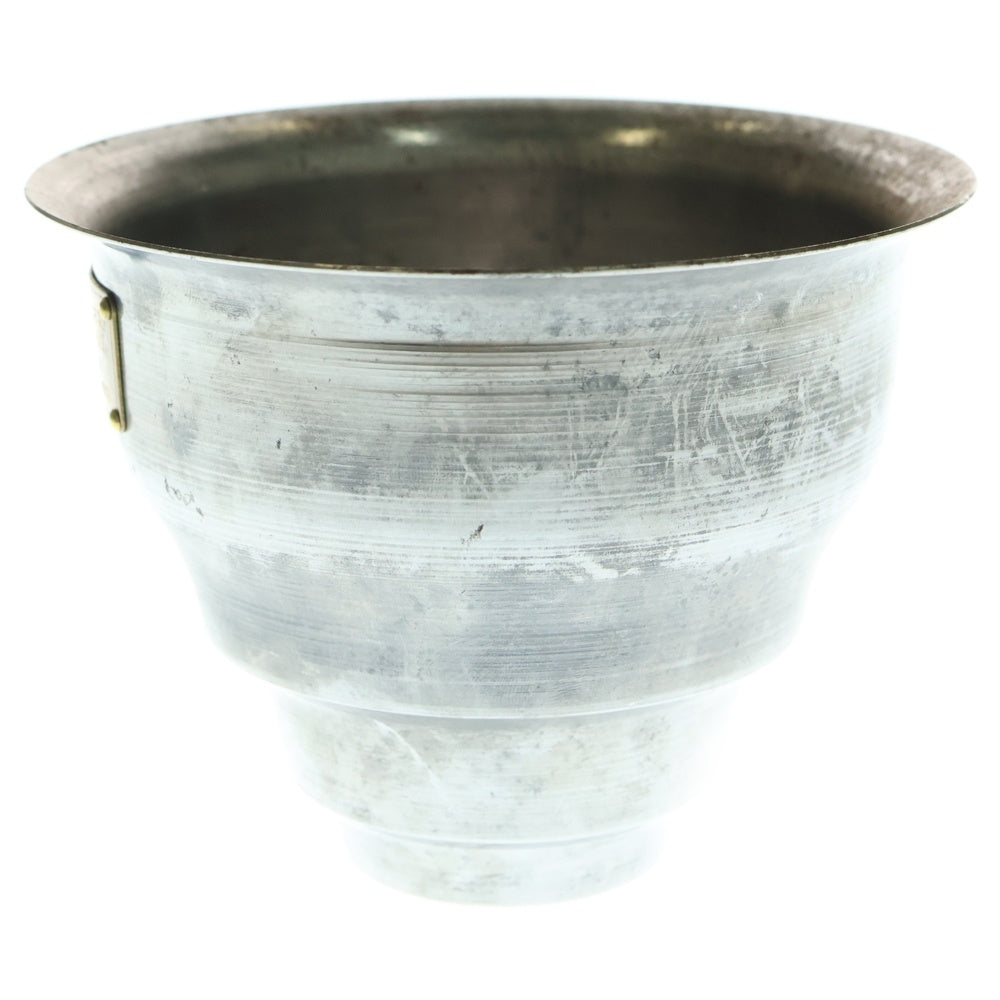 m&m(エムアンドエム) ×MASSES POT TYPE 5 - Conch STEEL / SMALL マシス コンク 鉄鉢 ポット シルバー