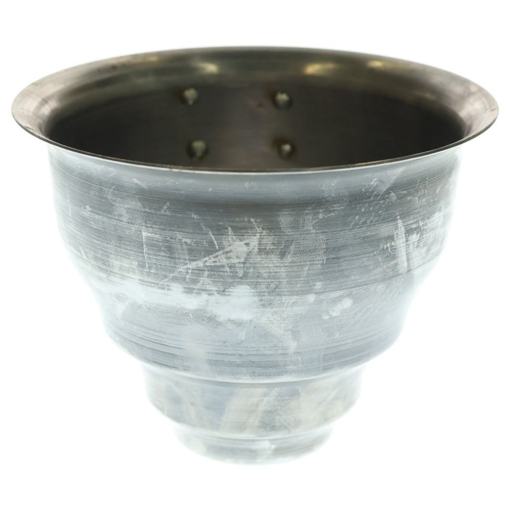 m&m(エムアンドエム) ×MASSES POT TYPE 5 - Conch STEEL / SMALL マシス コンク 鉄鉢 ポット シルバー