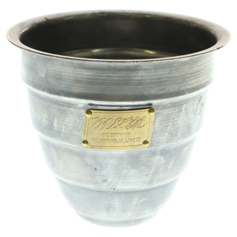 m&m(エムアンドエム) ×MASSES POT TYPE 1 - Chrysails STEEL / SMALL マシス クリサリス 鉄鉢 ポット シルバー