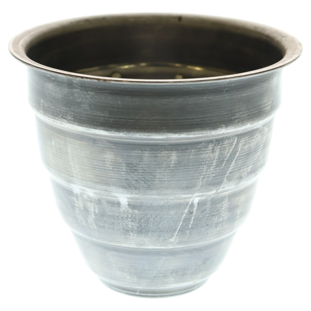 m&m(エムアンドエム) ×MASSES POT TYPE 1 - Chrysails STEEL / SMALL マシス クリサリス 鉄鉢 ポット シルバー