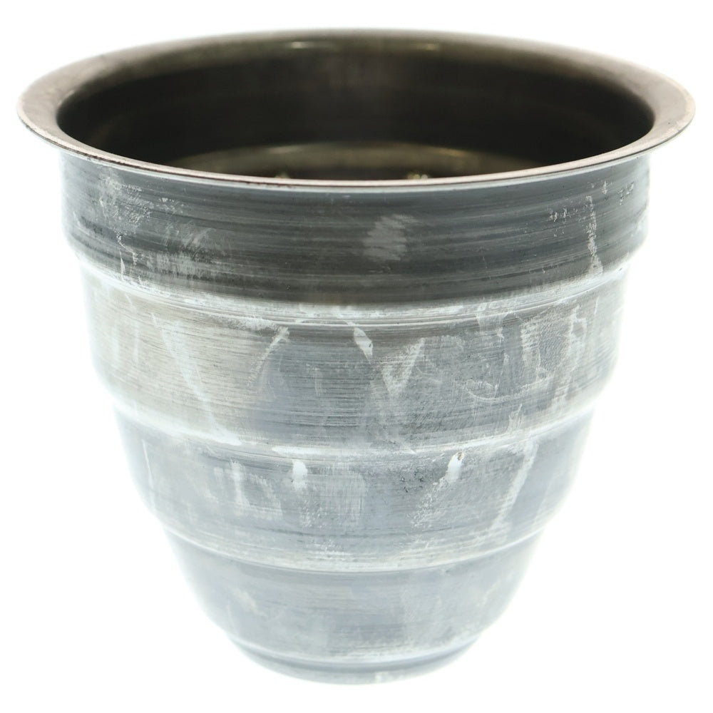 m&m(エムアンドエム) ×MASSES POT TYPE 1 - Chrysails STEEL / SMALL マシス クリサリス 鉄鉢 ポット シルバー