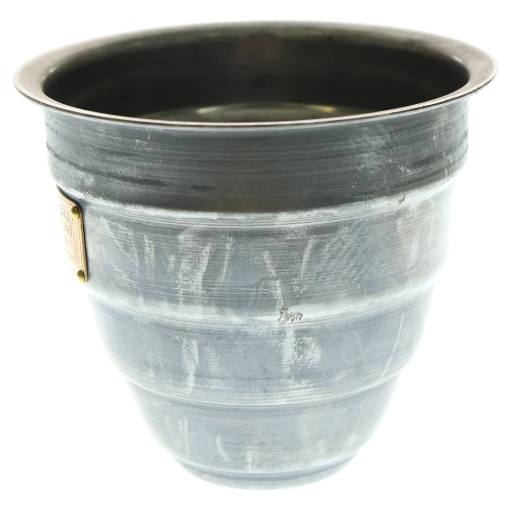 m&m(エムアンドエム) ×MASSES POT TYPE 1 - Chrysails STEEL / SMALL マシス クリサリス 鉄鉢 ポット シルバー