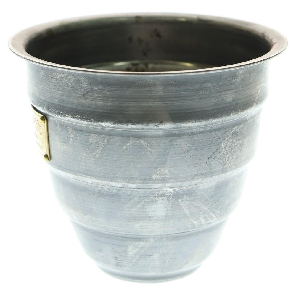 m&m(エムアンドエム) ×MASSES POT TYPE 1 - Chrysails STEEL / SMALL マシス クリサリス 鉄鉢 ポット シルバー