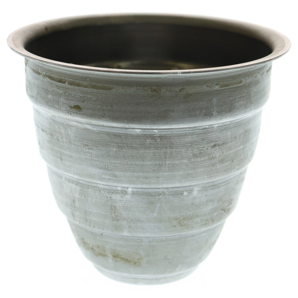 m&m(エムアンドエム) ×MASSES POT TYPE 1 - Chrysails STEEL / SMALL マシス クリサリス 鉄鉢 ポット シルバー