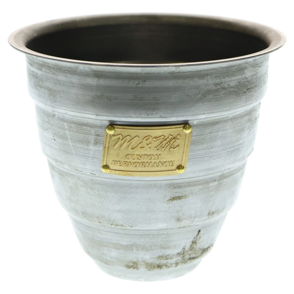m&m(エムアンドエム) ×MASSES POT TYPE 1 - Chrysails STEEL / SMALL マシス クリサリス 鉄鉢 ポット シルバー