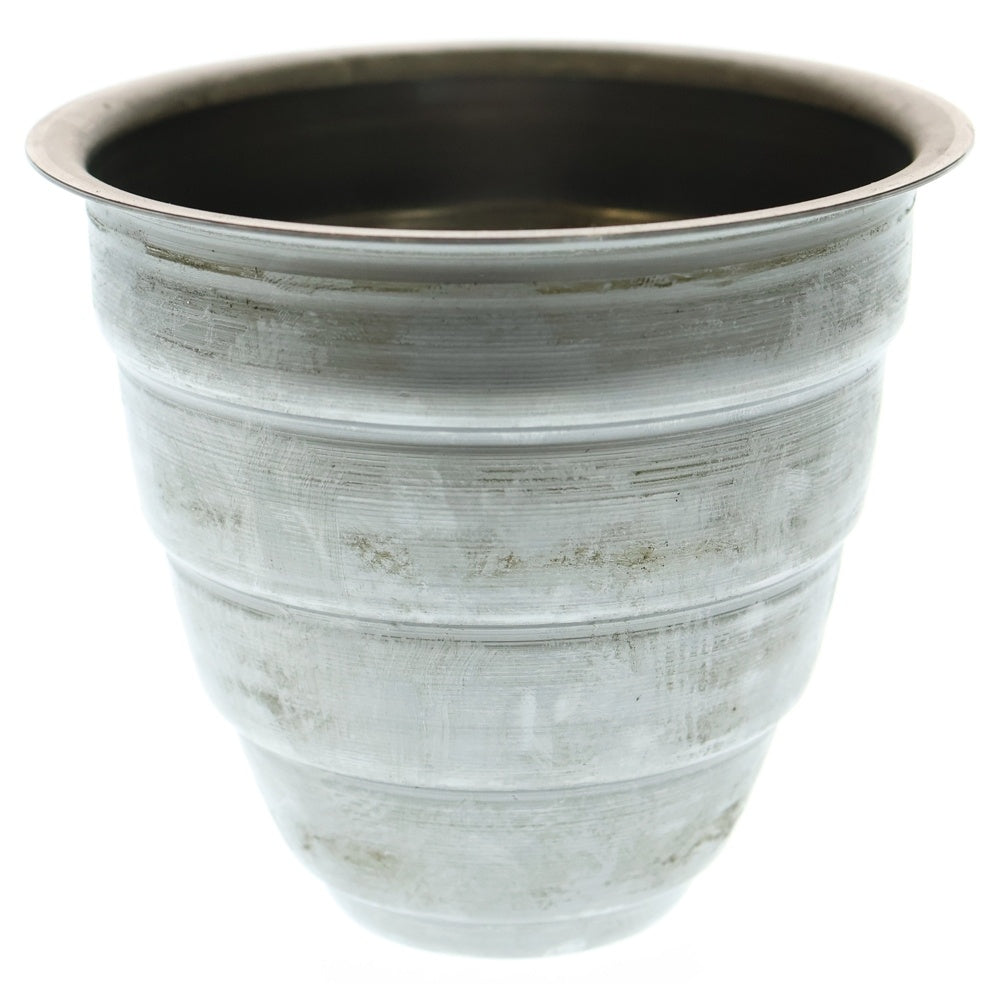 m&m(エムアンドエム) ×MASSES POT TYPE 1 - Chrysails STEEL / SMALL マシス クリサリス 鉄鉢 ポット シルバー