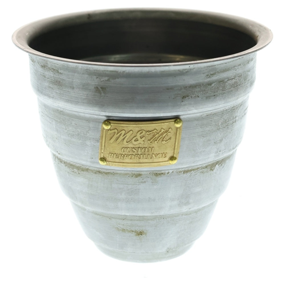 m&m(エムアンドエム) ×MASSES POT TYPE 1 - Chrysails STEEL / SMALL マシス クリサリス 鉄鉢 ポット シルバー