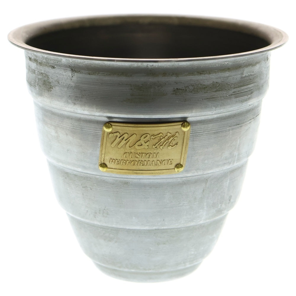 m&m(エムアンドエム) ×MASSES POT TYPE 1 - Chrysails STEEL / SMALL マシス クリサリス 鉄鉢 ポット シルバー