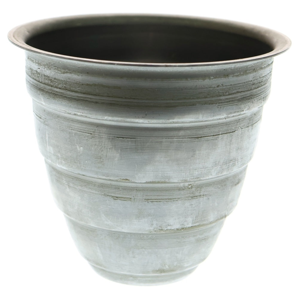 m&m(エムアンドエム) ×MASSES POT TYPE 1 - Chrysails STEEL / SMALL マシス クリサリス 鉄鉢 ポット シルバー