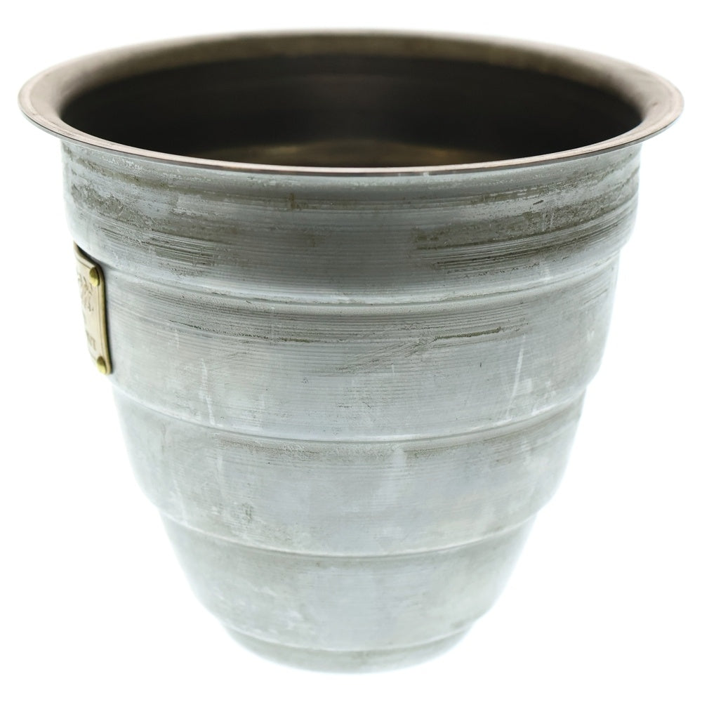 m&m(エムアンドエム) ×MASSES POT TYPE 1 - Chrysails STEEL / SMALL マシス クリサリス 鉄鉢 ポット シルバー