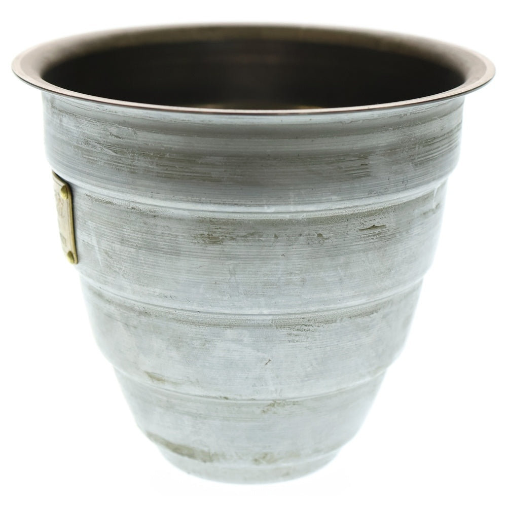 m&m(エムアンドエム) ×MASSES POT TYPE 1 - Chrysails STEEL / SMALL マシス クリサリス 鉄鉢 ポット シルバー