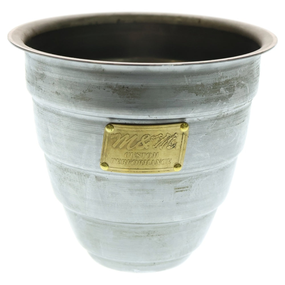m&m(エムアンドエム) ×MASSES POT TYPE 1 - Chrysails STEEL / SMALL マシス クリサリス 鉄鉢 ポット シルバー