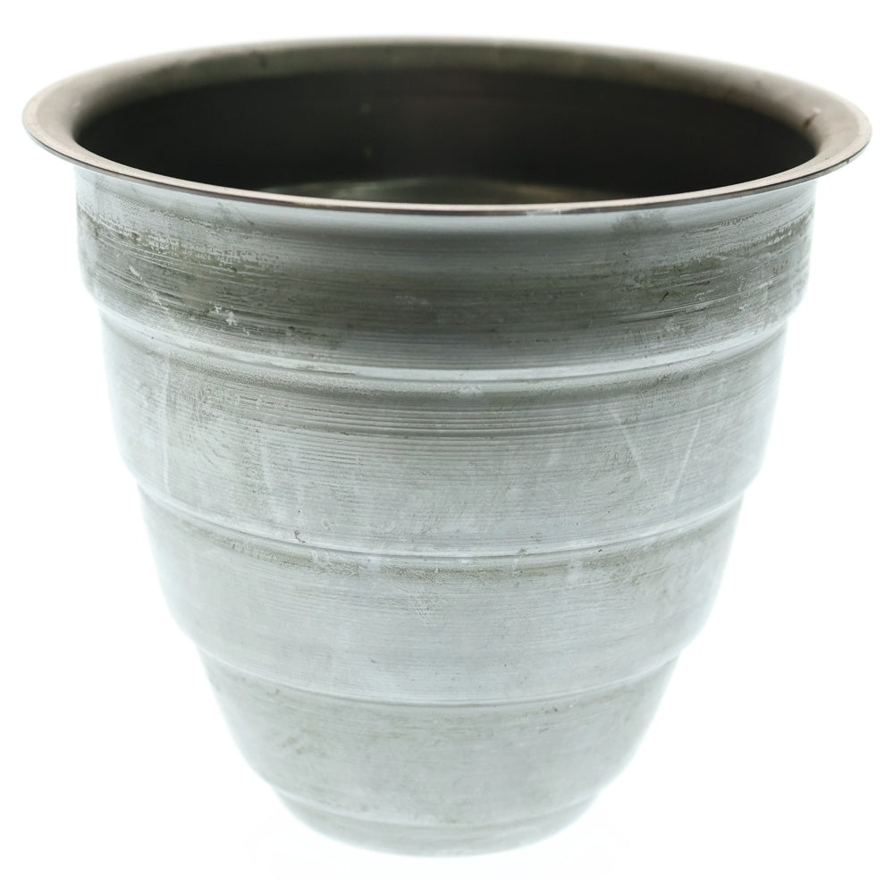m&m(エムアンドエム) ×MASSES POT TYPE 1 - Chrysails STEEL / SMALL マシス クリサリス 鉄鉢 ポット シルバー