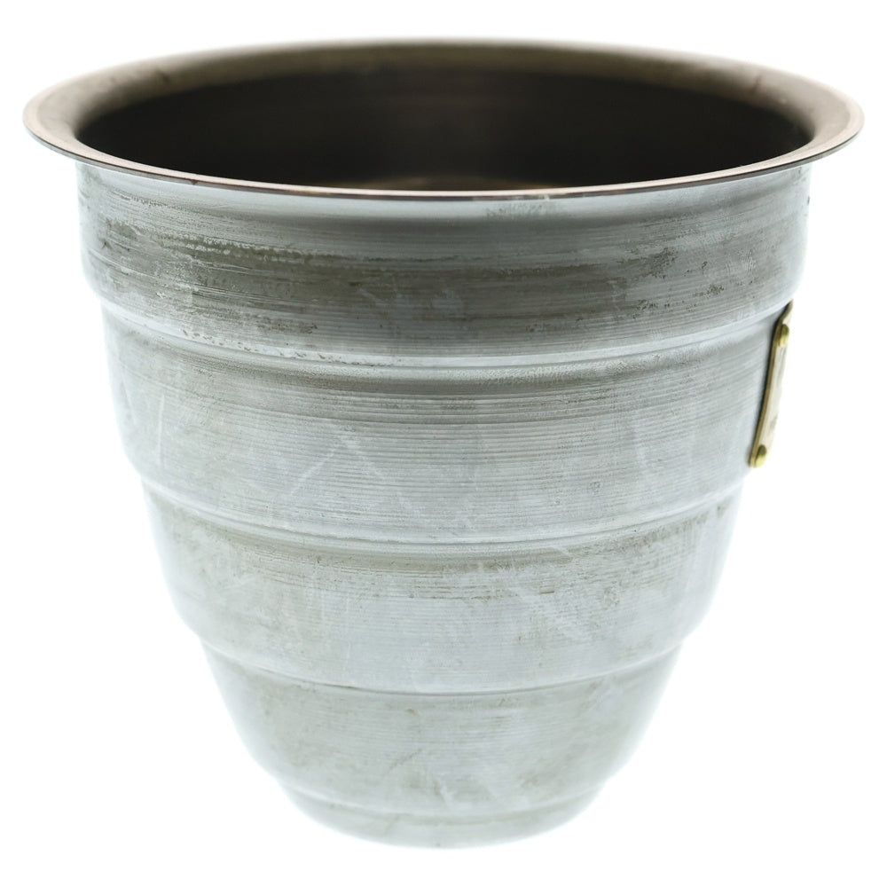 m&m(エムアンドエム) ×MASSES POT TYPE 1 - Chrysails STEEL / SMALL マシス クリサリス 鉄鉢 ポット シルバー