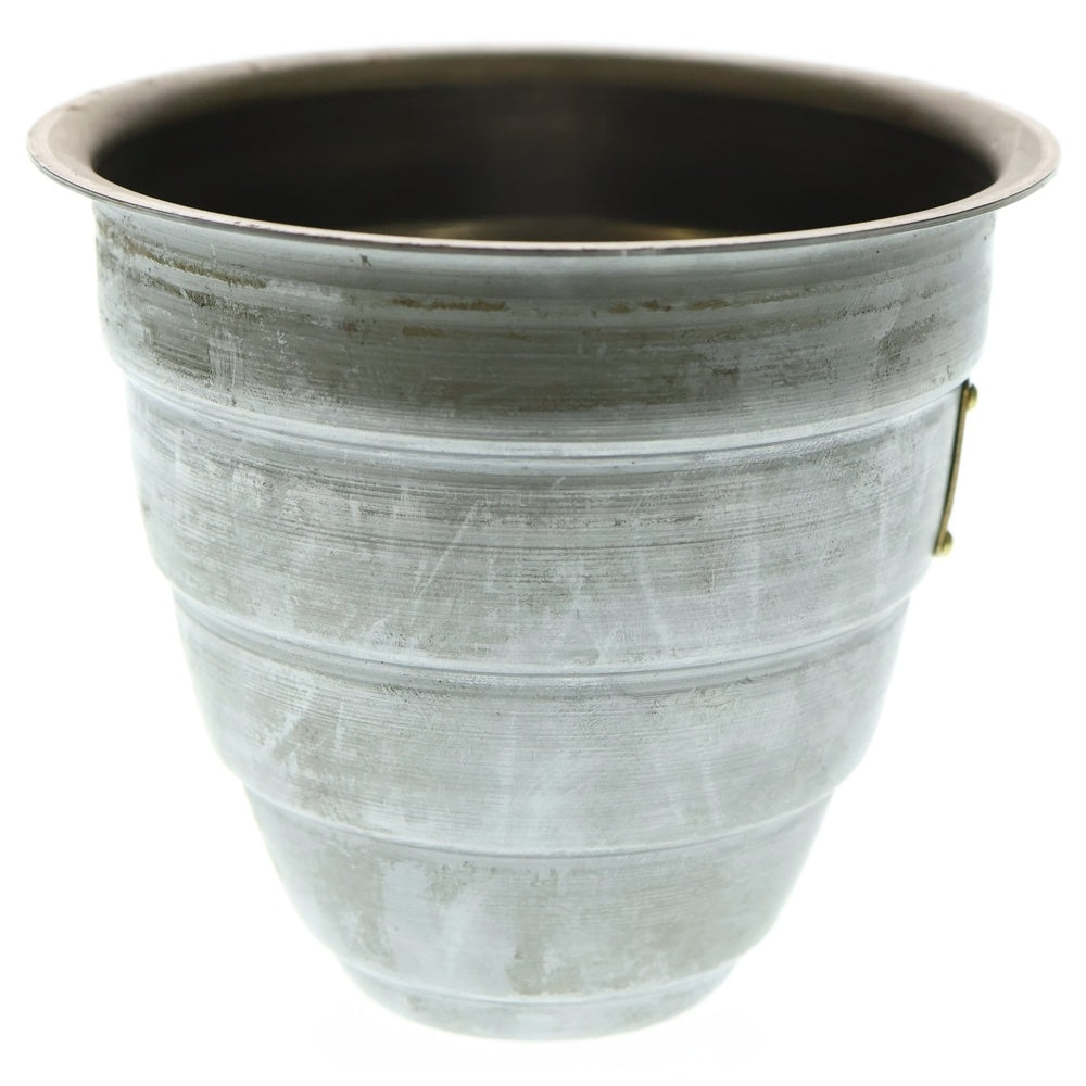 m&m(エムアンドエム) ×MASSES POT TYPE 1 - Chrysails STEEL / SMALL マシス クリサリス 鉄鉢 ポット シルバー