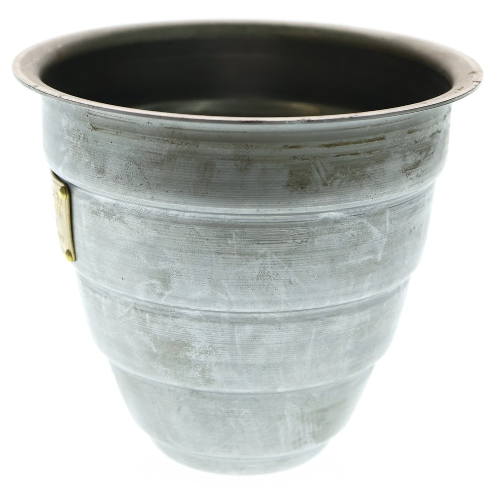 m&m(エムアンドエム) ×MASSES POT TYPE 1 - Chrysails STEEL / SMALL マシス クリサリス 鉄鉢 ポット シルバー