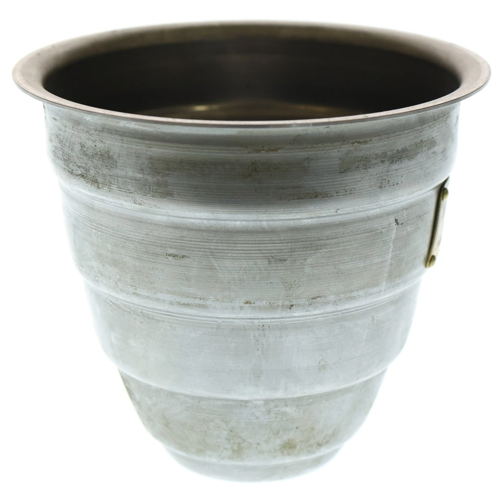 m&m(エムアンドエム) ×MASSES POT TYPE 1 - Chrysails STEEL / SMALL マシス クリサリス 鉄鉢 ポット シルバー