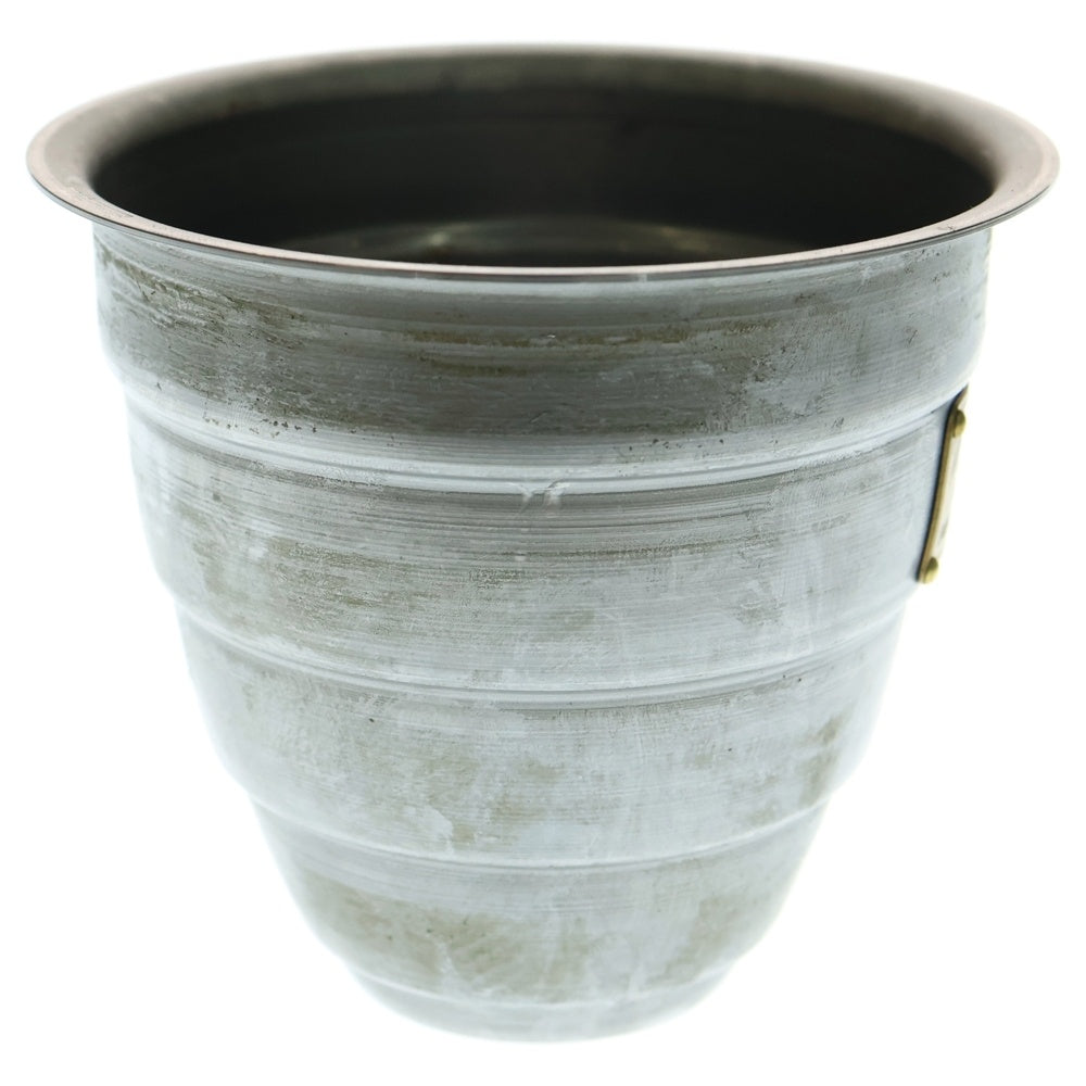 m&m(エムアンドエム) ×MASSES POT TYPE 1 - Chrysails STEEL / SMALL マシス クリサリス 鉄鉢 ポット シルバー