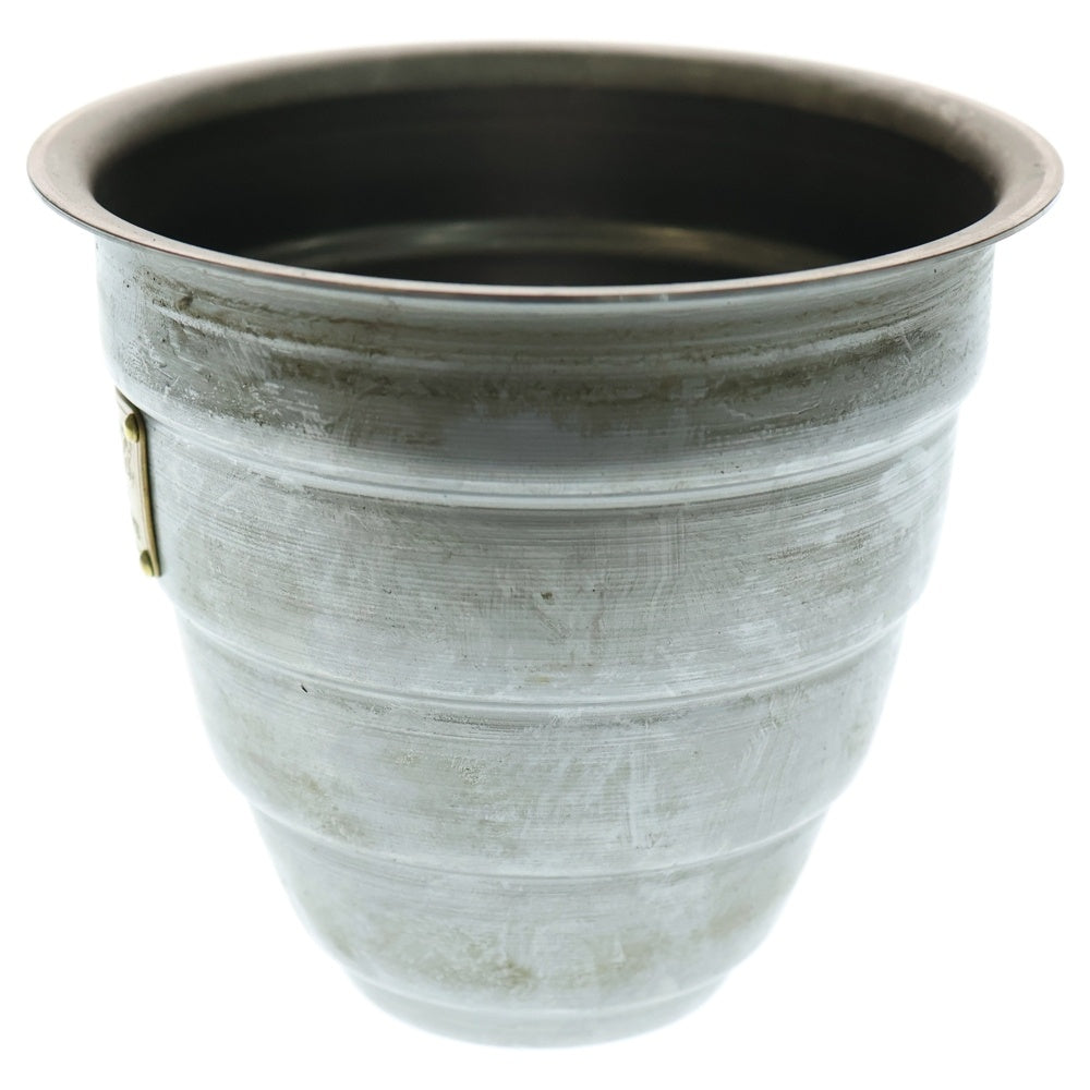 m&m(エムアンドエム) ×MASSES POT TYPE 1 - Chrysails STEEL / SMALL マシス クリサリス 鉄鉢 ポット シルバー