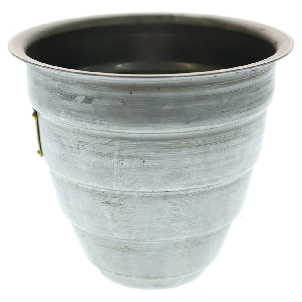 m&m(エムアンドエム) ×MASSES POT TYPE 1 - Chrysails STEEL / SMALL マシス クリサリス 鉄鉢 ポット シルバー