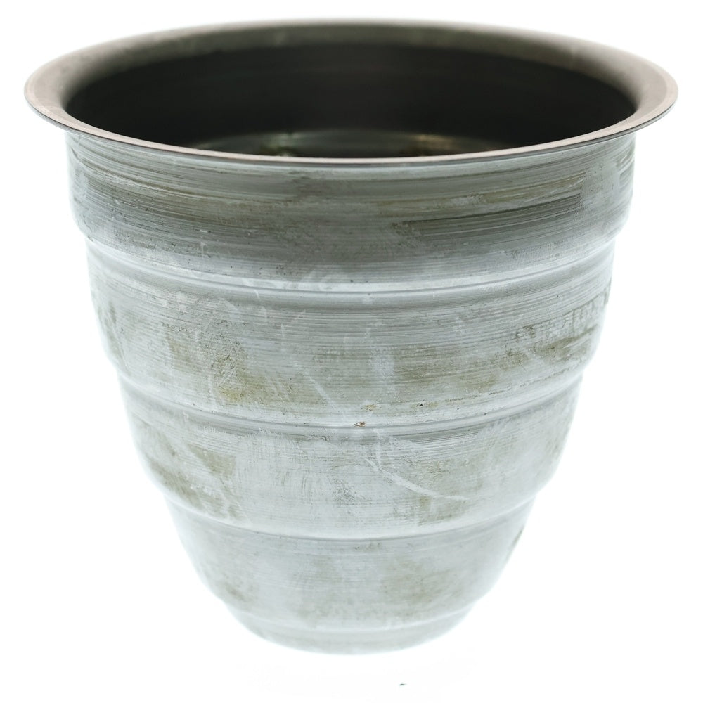 m&m(エムアンドエム) ×MASSES POT TYPE 1 - Chrysails STEEL / SMALL マシス クリサリス 鉄鉢 ポット シルバー