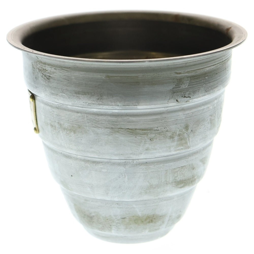 m&m(エムアンドエム) ×MASSES POT TYPE 1 - Chrysails STEEL / SMALL マシス クリサリス 鉄鉢 ポット シルバー