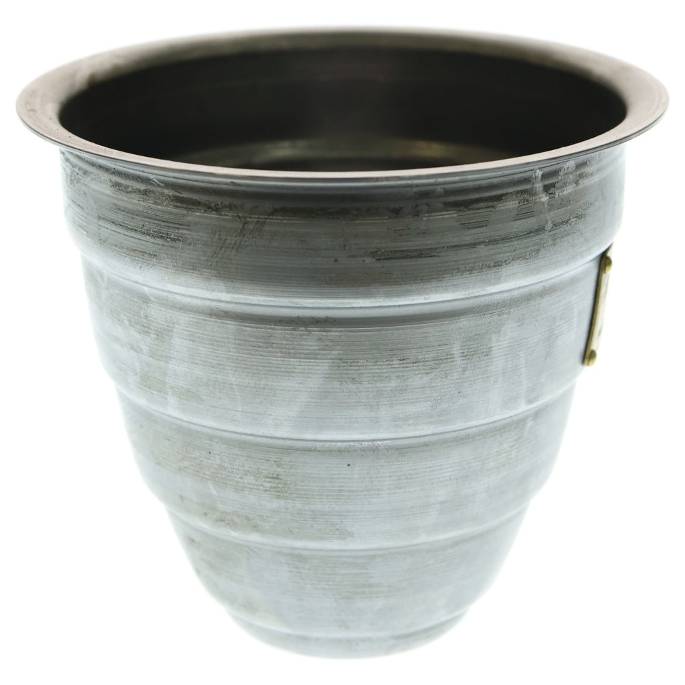 m&m(エムアンドエム) ×MASSES POT TYPE 1 - Chrysails STEEL / SMALL マシス クリサリス 鉄鉢 ポット シルバー