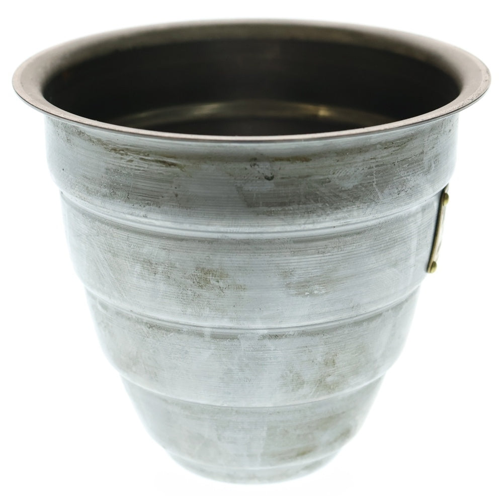 m&m(エムアンドエム) ×MASSES POT TYPE 1 - Chrysails STEEL / SMALL マシス クリサリス 鉄鉢 ポット シルバー