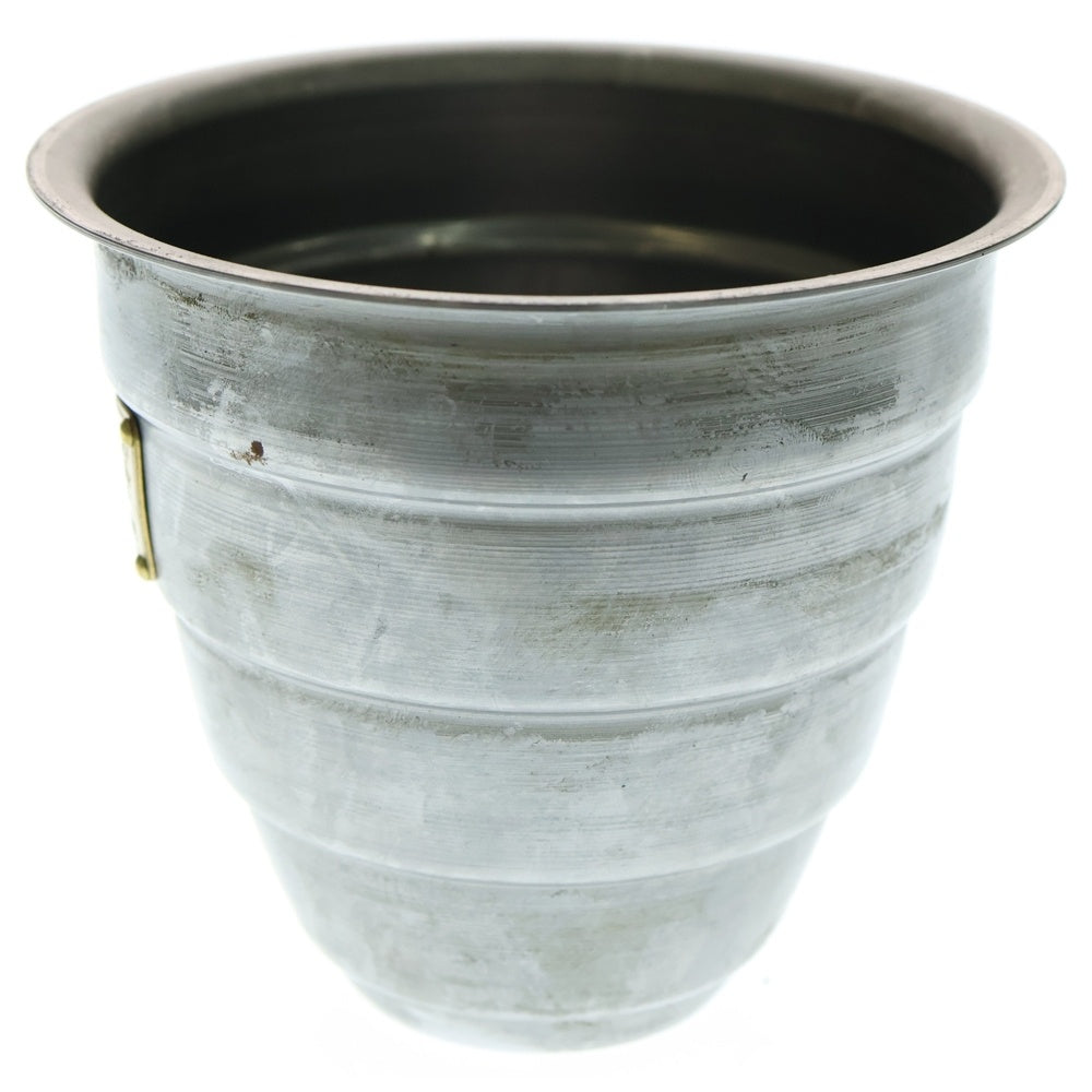 m&m(エムアンドエム) ×MASSES POT TYPE 1 - Chrysails STEEL / SMALL マシス クリサリス 鉄鉢 ポット シルバー