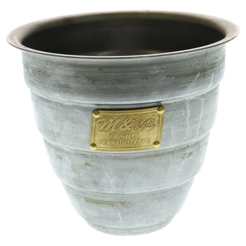 m&m(エムアンドエム) ×MASSES POT TYPE 1 - Chrysails STEEL / SMALL マシス クリサリス 鉄鉢 ポット シルバー