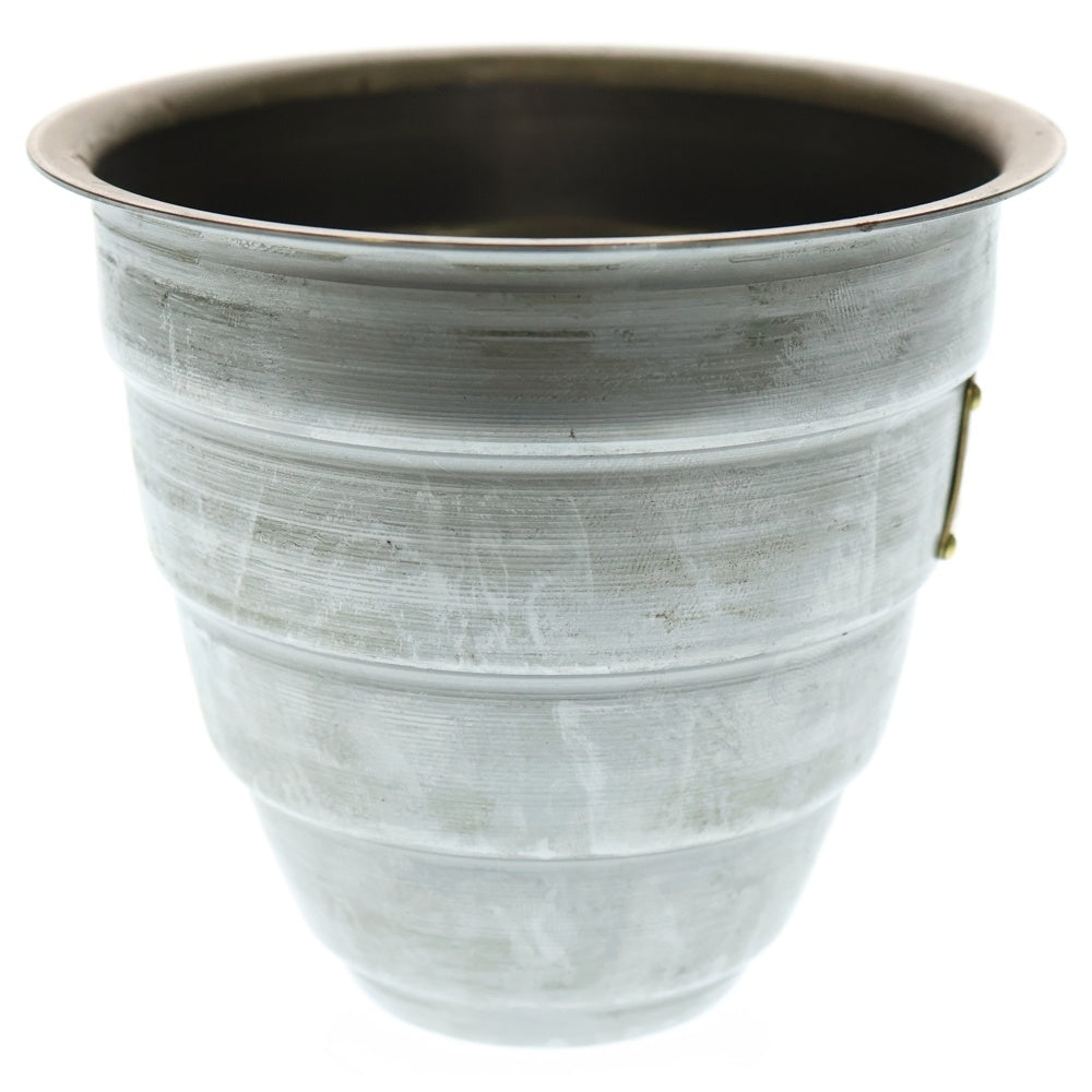 m&m(エムアンドエム) ×MASSES POT TYPE 1 - Chrysails STEEL / SMALL マシス クリサリス 鉄鉢 ポット シルバー