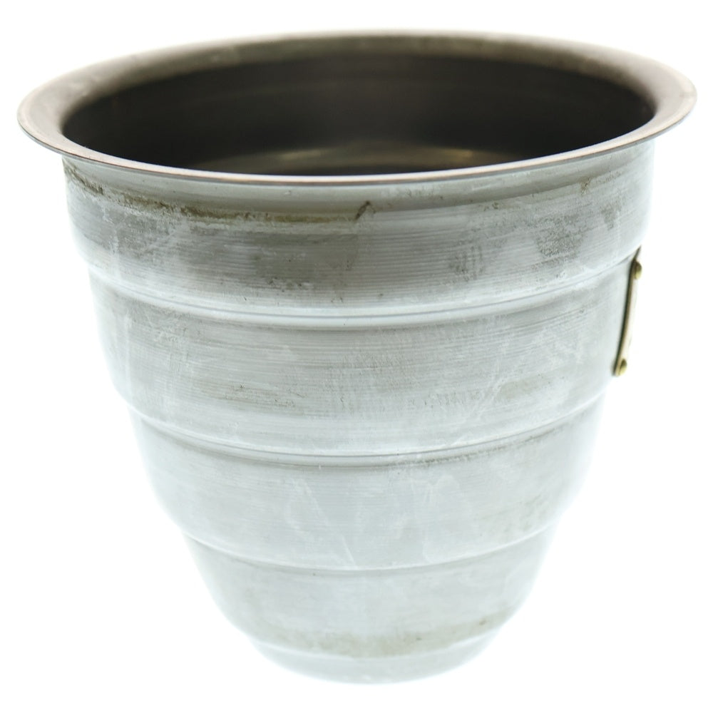 m&m(エムアンドエム) ×MASSES POT TYPE 1 - Chrysails STEEL / SMALL マシス クリサリス 鉄鉢 ポット シルバー