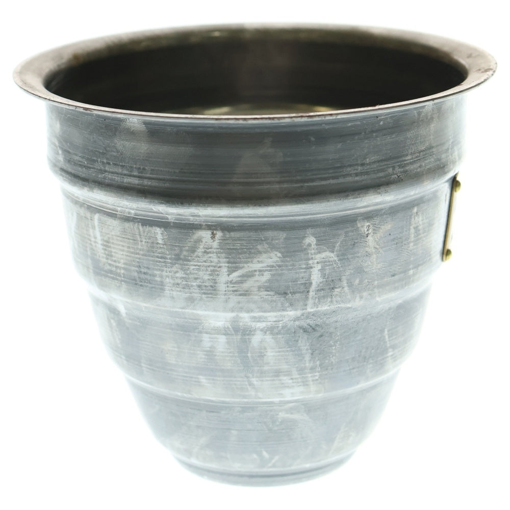 m&m(エムアンドエム) ×MASSES POT TYPE 1 - Chrysails STEEL / SMALL マシス クリサリス 鉄鉢 ポット シルバー