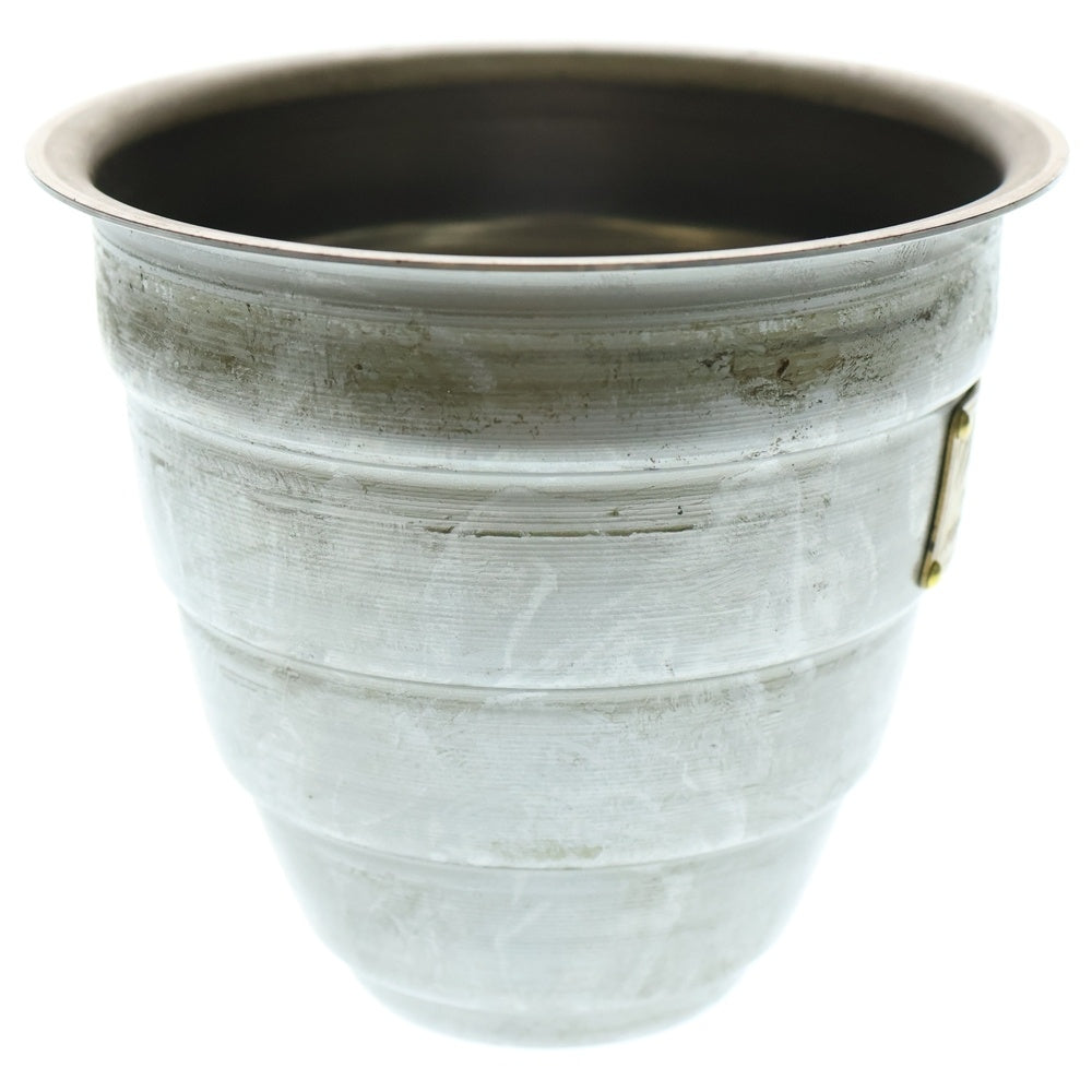 m&m(エムアンドエム) ×MASSES POT TYPE 1 - Chrysails STEEL / SMALL マシス クリサリス 鉄鉢 ポット シルバー