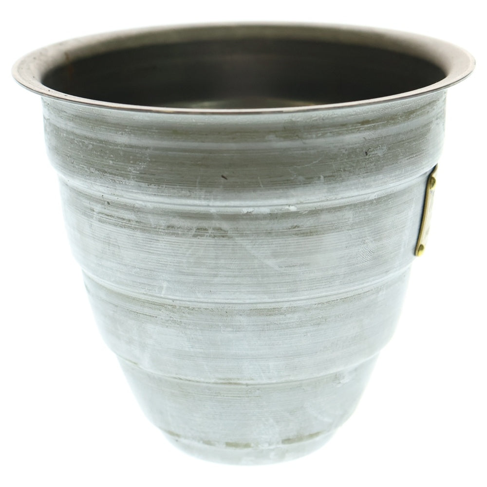 m&m(エムアンドエム) ×MASSES POT TYPE 1 - Chrysails STEEL / SMALL マシス クリサリス 鉄鉢 ポット シルバー