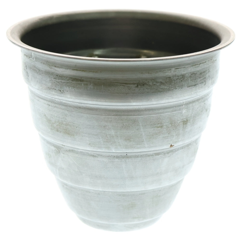 m&m(エムアンドエム) ×MASSES POT TYPE 1 - Chrysails STEEL / SMALL マシス クリサリス 鉄鉢 ポット シルバー