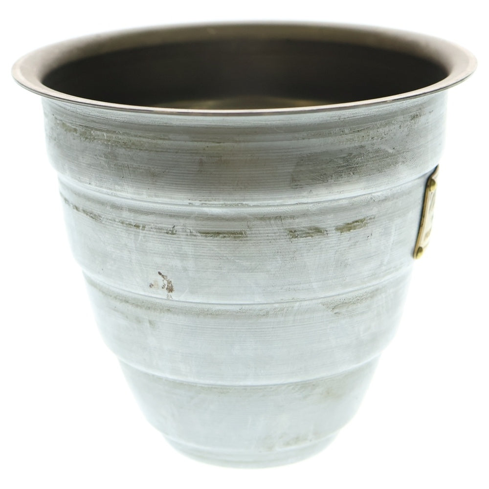 m&m(エムアンドエム) ×MASSES POT TYPE 1 - Chrysails STEEL / SMALL マシス クリサリス 鉄鉢 ポット シルバー