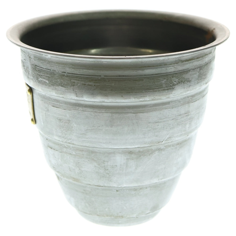m&m(エムアンドエム) ×MASSES POT TYPE 1 - Chrysails STEEL / SMALL マシス クリサリス 鉄鉢 ポット シルバー