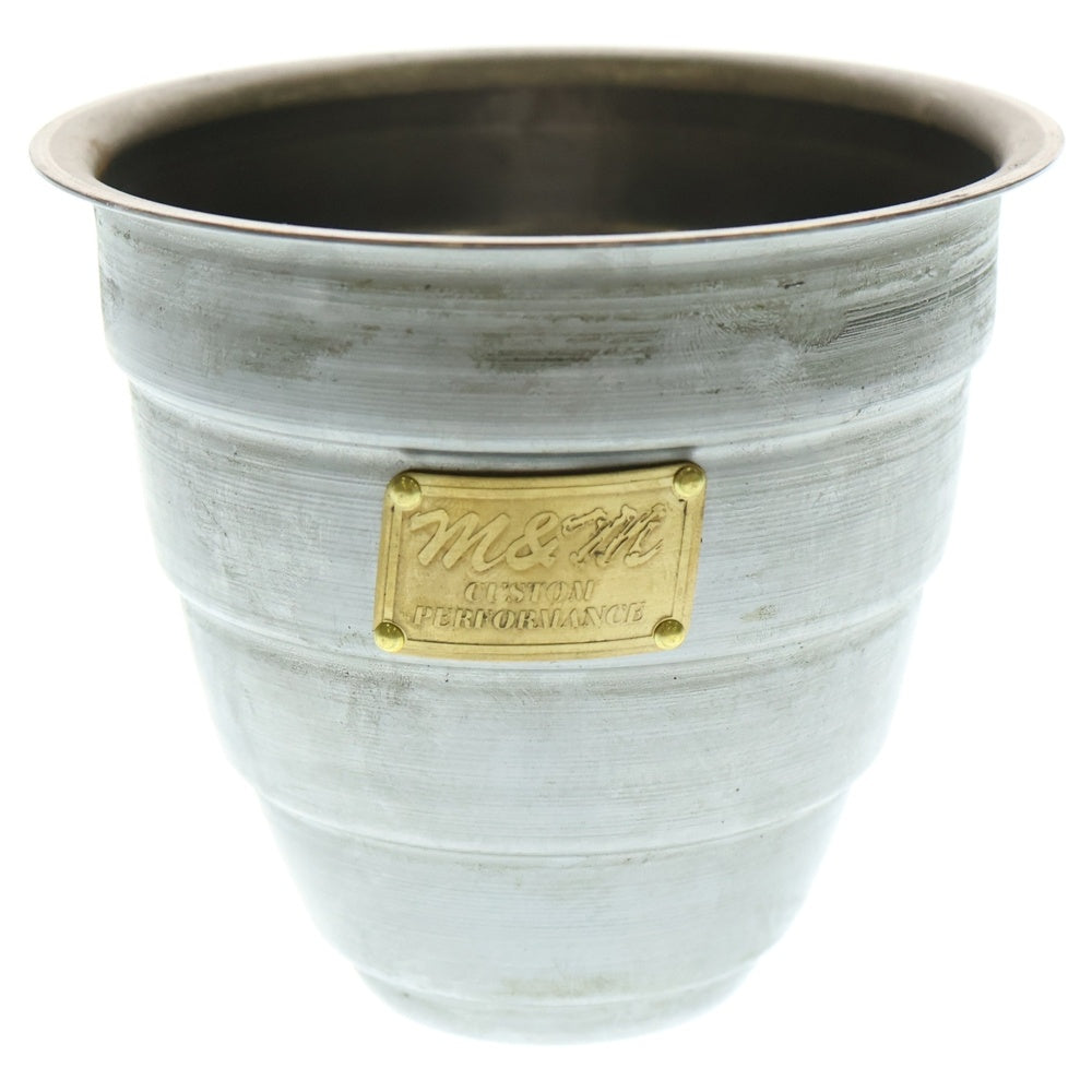 m&m(エムアンドエム) ×MASSES POT TYPE 1 - Chrysails STEEL / SMALL マシス クリサリス 鉄鉢 ポット シルバー