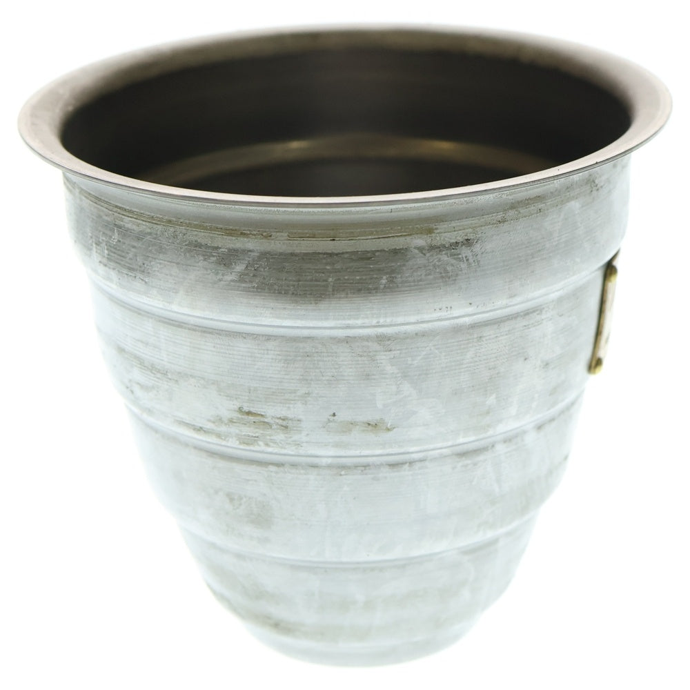 m&m(エムアンドエム) ×MASSES POT TYPE 1 - Chrysails STEEL / SMALL マシス クリサリス 鉄鉢 ポット シルバー