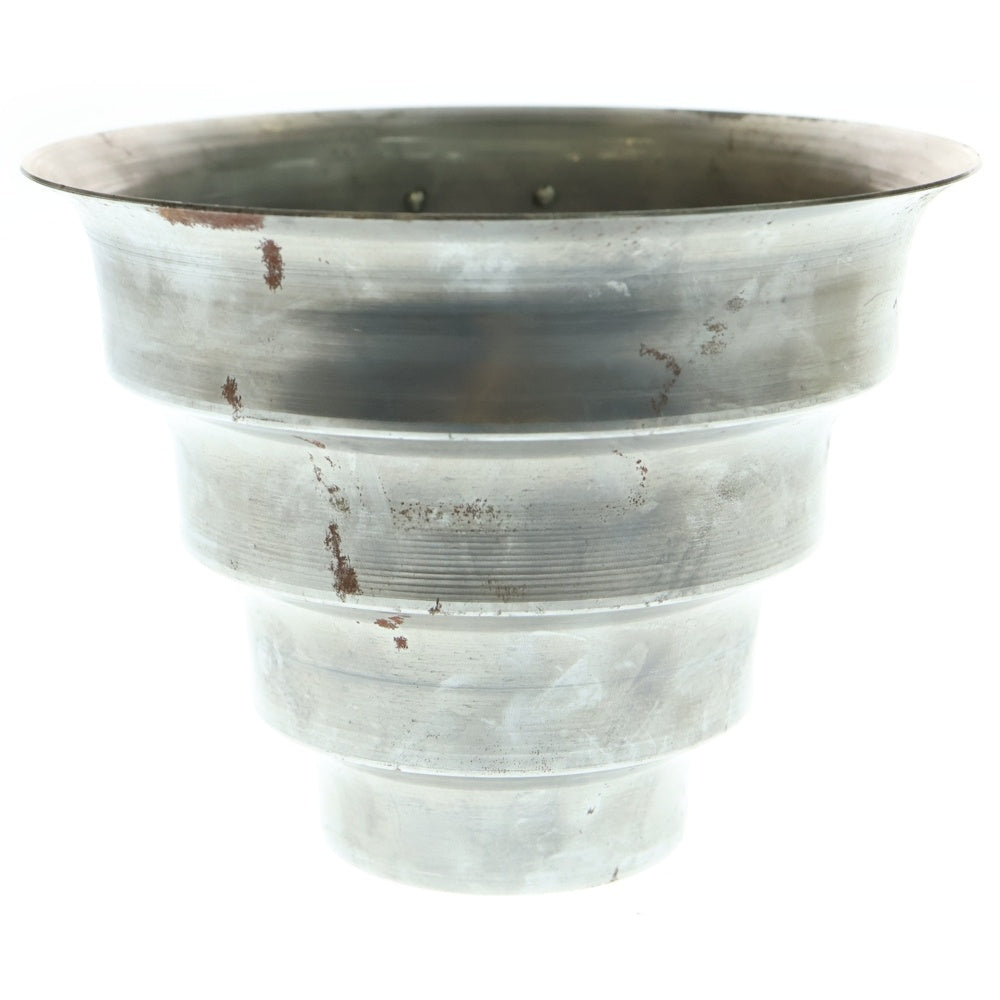 m&m(エムアンドエム) ×MASSES POT TYPE 8 - CLIFF STEEL / MEDIUM マシス クリフ 鉄鉢 ポット シルバー