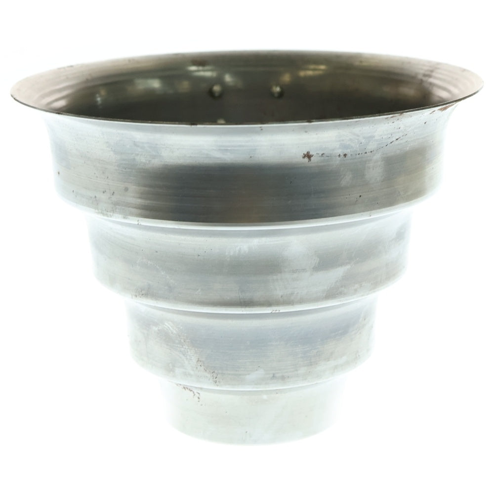 m&m(エムアンドエム) ×MASSES POT TYPE 8 - CLIFF STEEL / MEDIUM マシス クリフ 鉄鉢 ポット シルバー