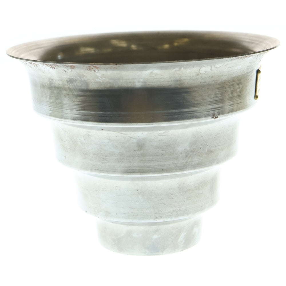 m&m(エムアンドエム) ×MASSES POT TYPE 8 - CLIFF STEEL / MEDIUM マシス クリフ 鉄鉢 ポット シルバー